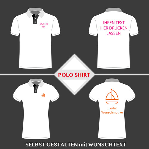 Beschriftung polo shirt - am,