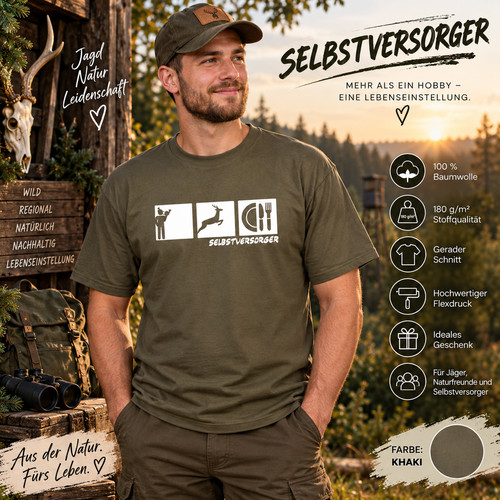 Jäger shirt selbstversorger - t-shirt,