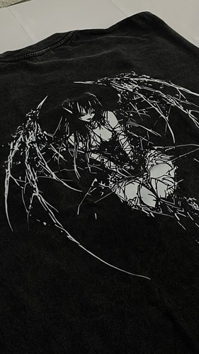Schwarzes shirt gothic demon - schwarzes,